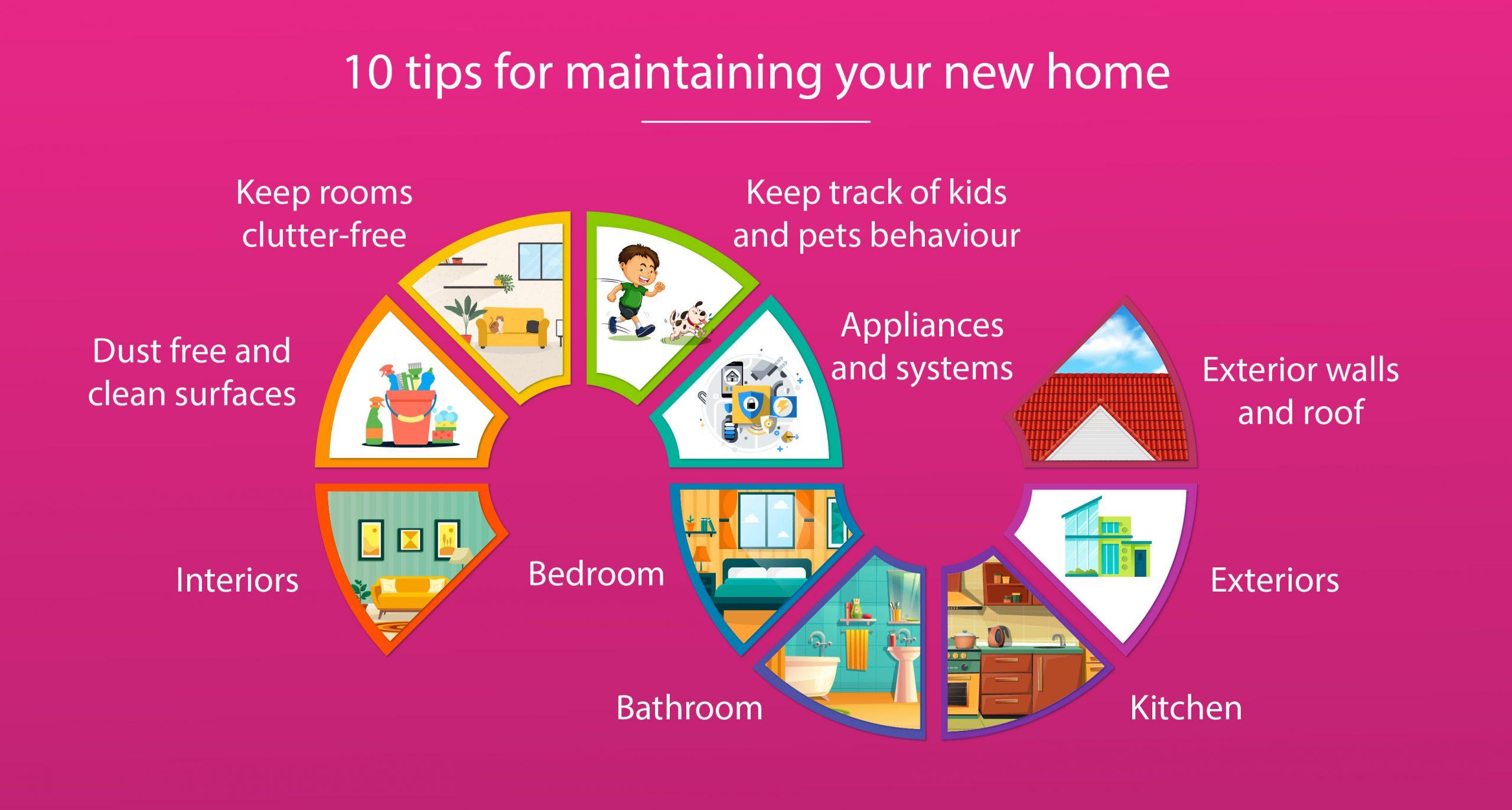 10 tips for maintaining your new home