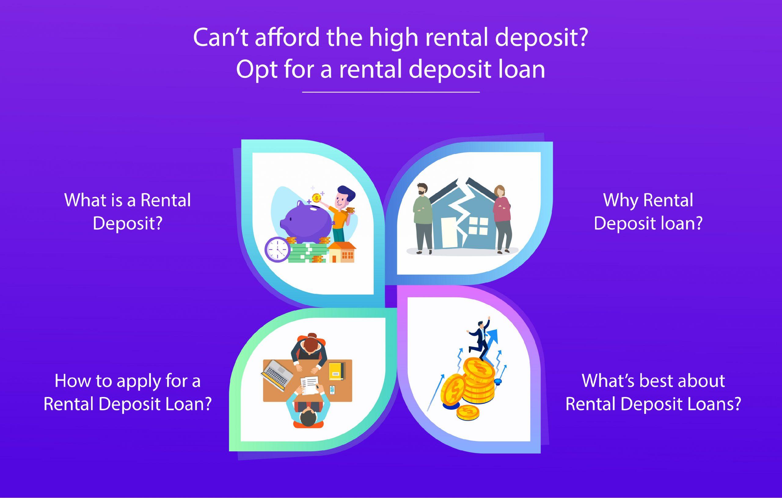 Can’t afford the high rental deposit? Opt for a rental deposit loan.