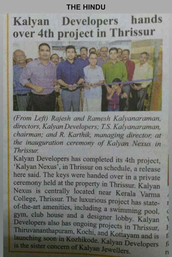 Kalyan Developers – Key Handing Over Ceremony