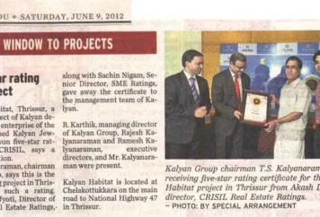 Kalyan Habitat has been awarded Crisil 5-star rating