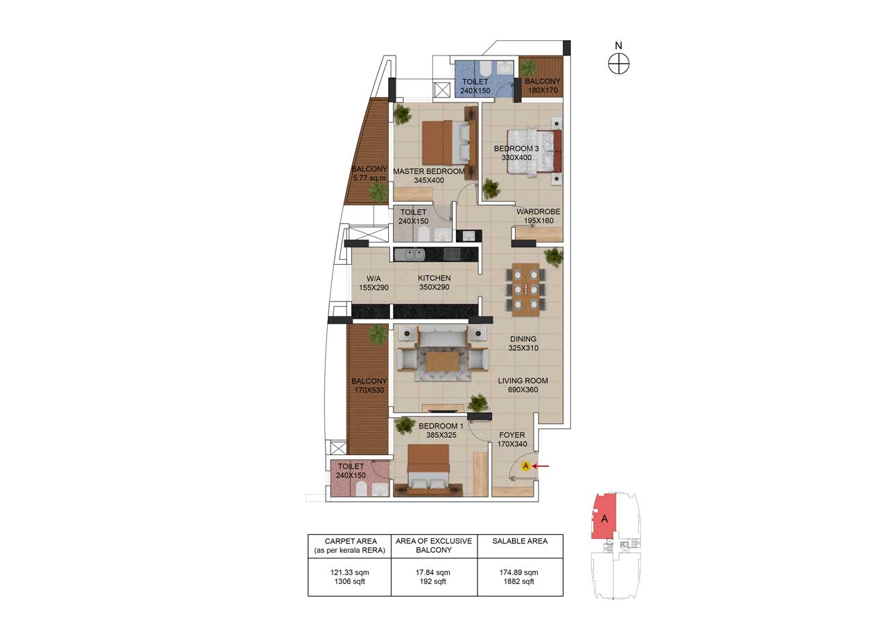 Type A Floor Plan