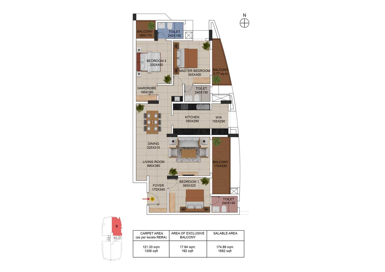 Type B Floor Plan