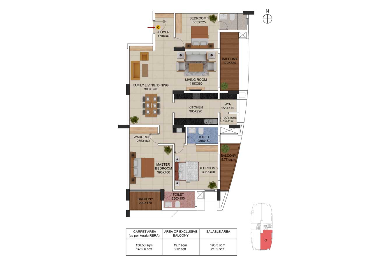 Type C Floor Plan