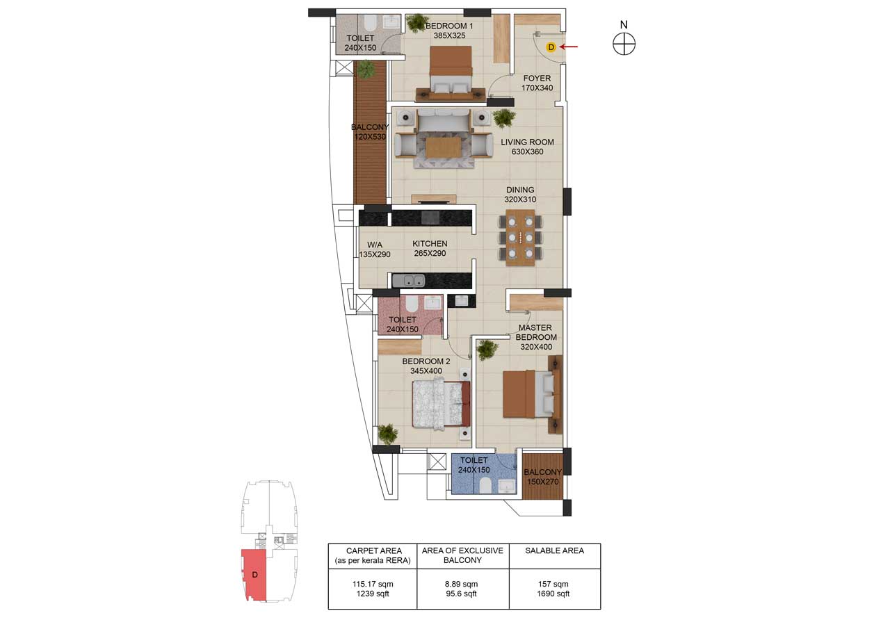 Type D Floor Plan