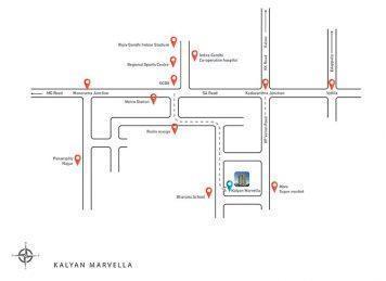 Kalyan Marvella Kochi Location map