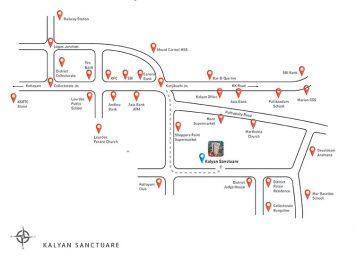 Kalyan Sanctuare Kottayam location map