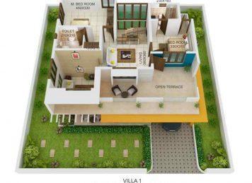 Kalyan Sunfields Villa1 first floor plan